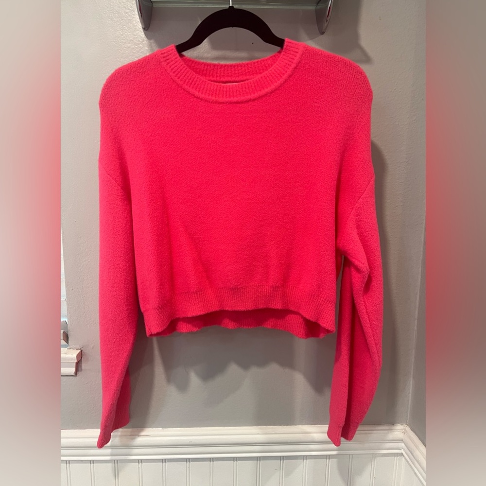 Zara HOT pink sweater
